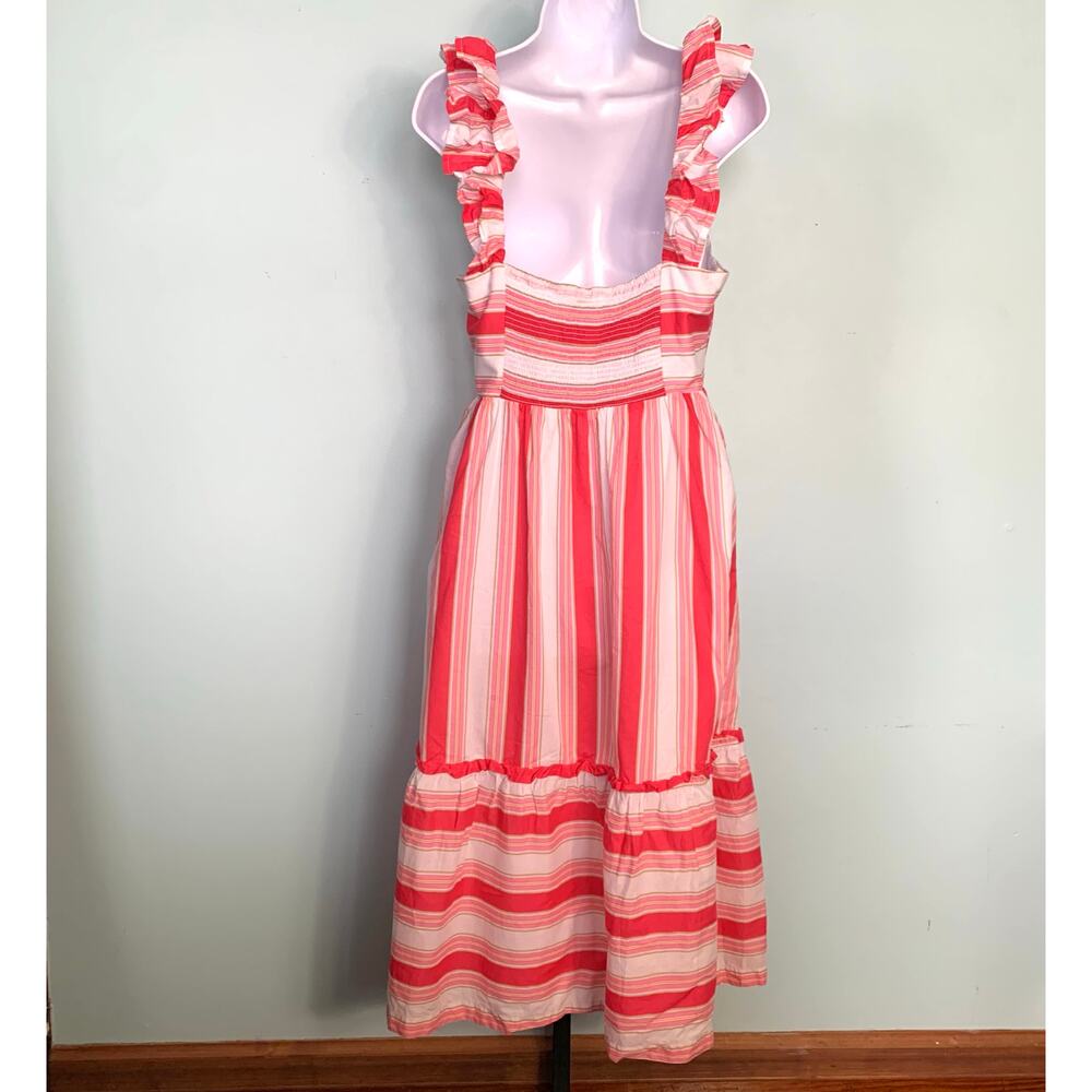 J. Crew Factory Striped Sundress with Smocking Size 10 - Picture 4 of 7